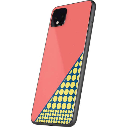 Coral Diagonal Split Google Pixel 4 XL Skin
